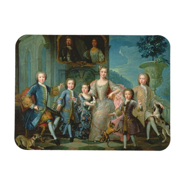 Magnet Flexible Portrait de la famille du duc de Valentinois (Horizontal)