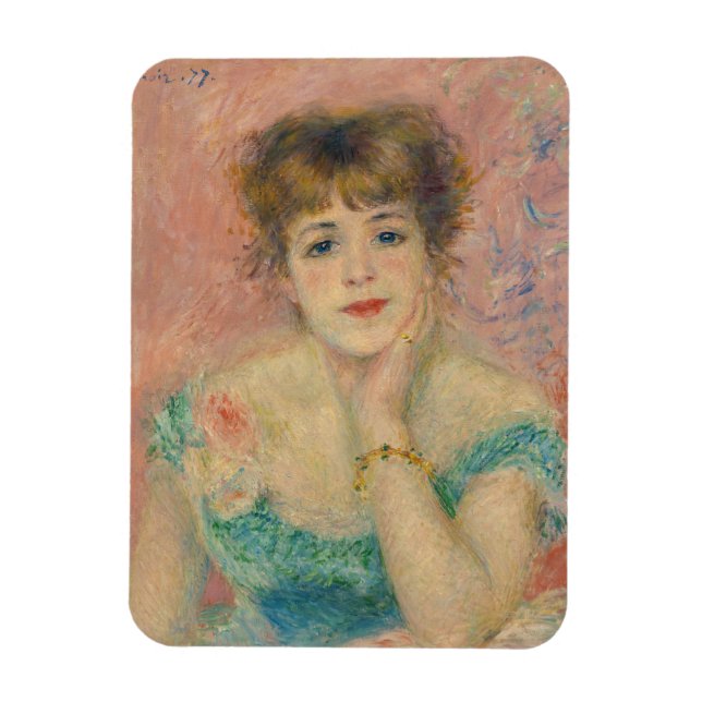 Magnet Flexible Portrait de l'actrice Jeanne Samary, Auguste Renoi (Vertical)