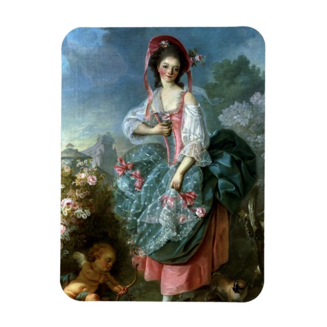 Magnet Flexible Portrait de Mademoiselle Guimard comme Terpsichore (Vertical)