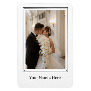 Magnet Flexible Portrait de mariage personnalisé 