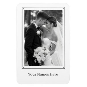 Magnet Flexible Portrait de mariage personnalisé 