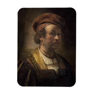 Magnet Flexible Portrait de Rembrandt, 1650 (huile sur la toile)