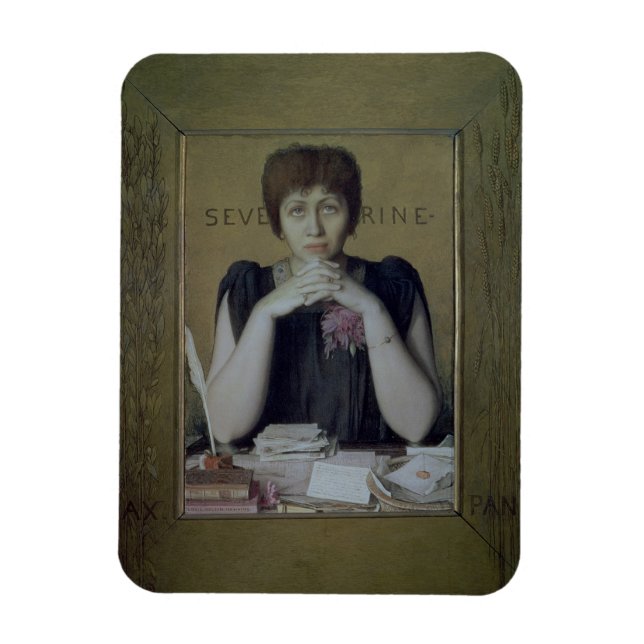 Magnet Flexible Portrait de Severine (Caroline Remy) (1855-1929) ( (Vertical)