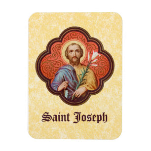 Magnet Flexible Portrait de St. Joseph dans un octofoil (TF 02)