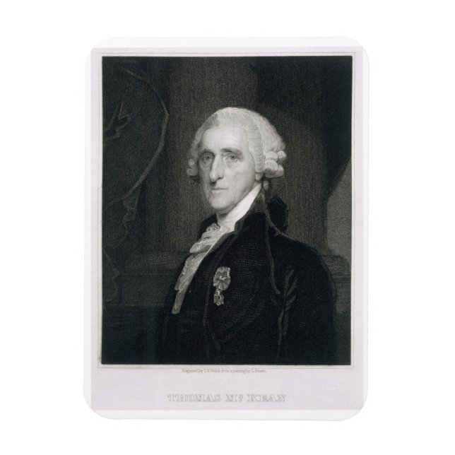 Magnet Flexible Portrait de Thomas McKean, gravé par Thomas B. W (Vertical)