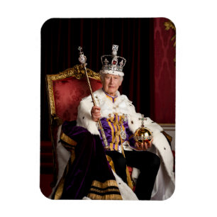 Magnet Flexible Portrait du King Charles III Buckingham Palace