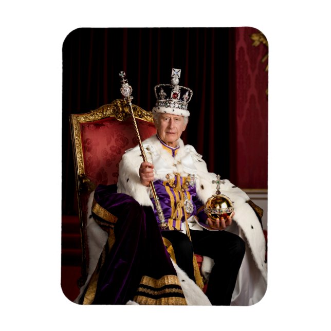 Magnet Flexible Portrait du King Charles III Buckingham Palace (Vertical)