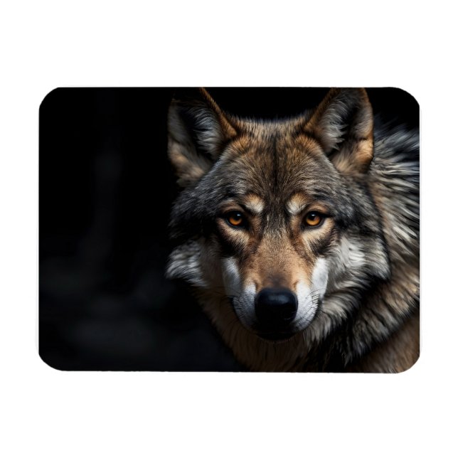 Magnet Flexible Portrait du loup (Horizontal)