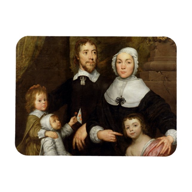 Magnet Flexible Portrait d'une famille, probablement celui de Rich (Horizontal)