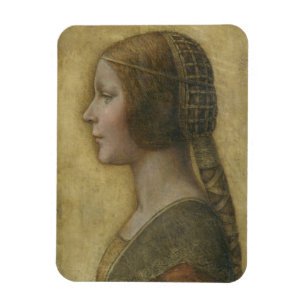 Magnet Flexible Portrait d'une jeune fiancée par Leonardo da Vinci