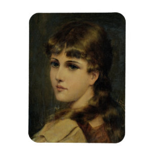 Magnet Flexible Portrait d'une jeune fille (huile sur le panneau)