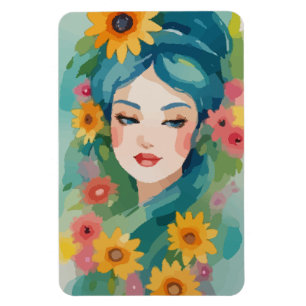 Magnet Flexible Portrait Floral Daydream