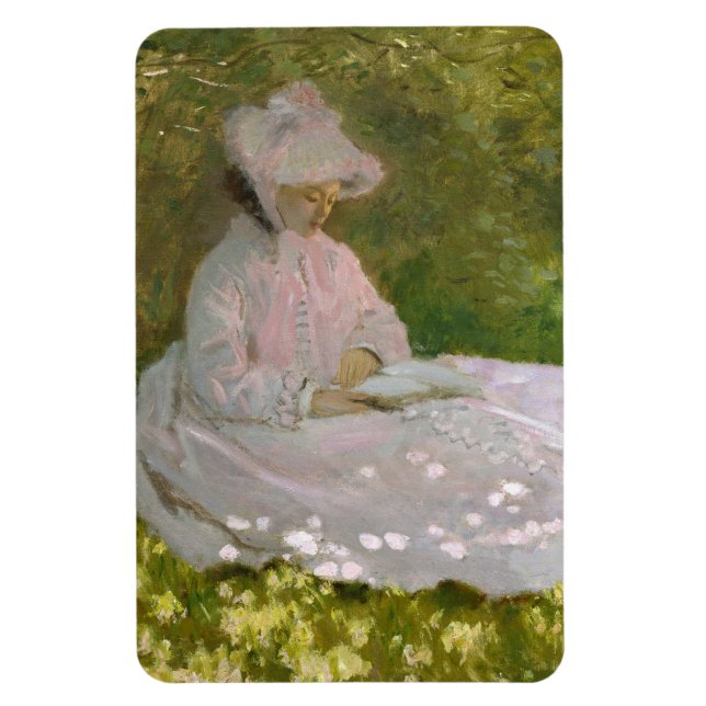 Magnet Flexible Portrait impressionniste de printemps, Claude Mone (Vertical)