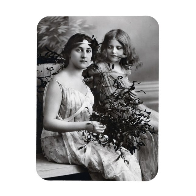 Magnet Flexible Portrait intemporel de mère et fille  (Vertical)