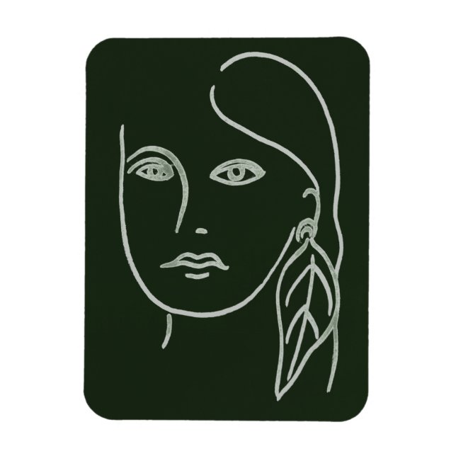 Magnet Flexible Portrait malachite (Vertical)