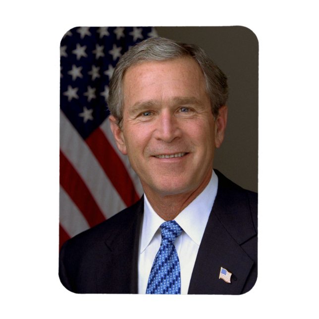 Magnet Flexible Portrait officiel de George W. Bush (Vertical)