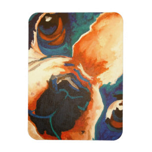 Magnet Flexible Portrait pour animaux de compagnie français Bulldo