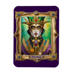 Magnet Flexible Portraits du Royaume de Mardi Gras - Le Roi