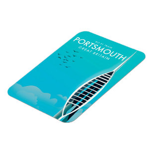 Magnet Flexible Portsmouth Great British Vacation poster