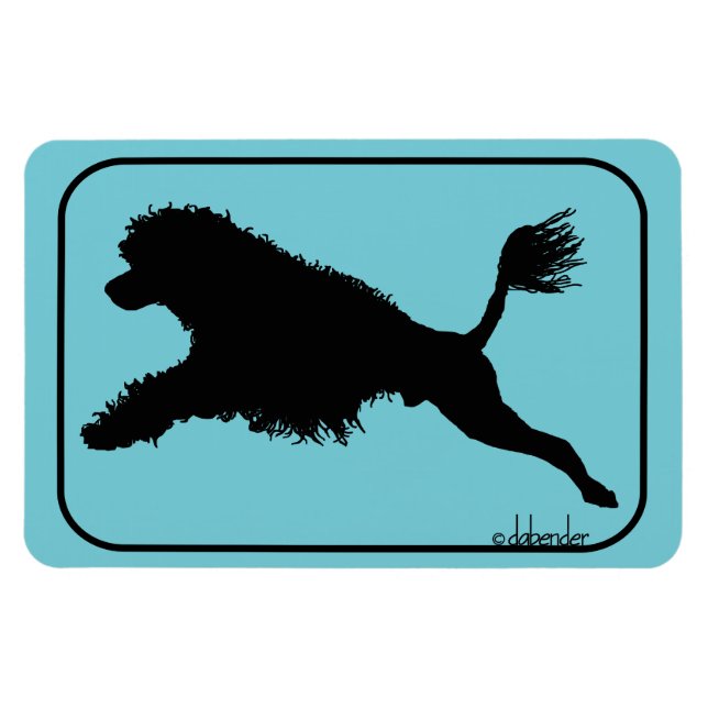 Magnet Flexible Portugais Water Dog Diving (Horizontal)