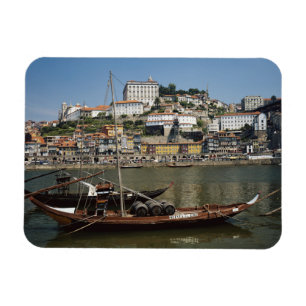 Magnet Flexible Portugal, Porto, Bateau Avec Barils De Vin