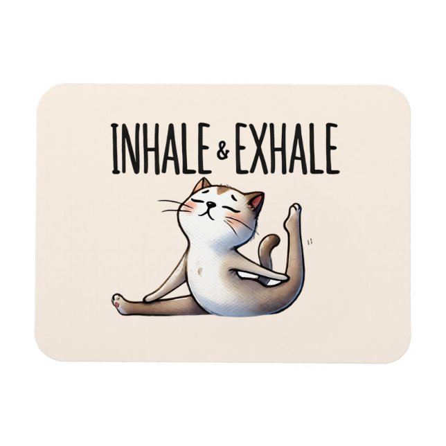Magnet Flexible Pose de Yoga Chat - Hale & Exhale (Horizontal)