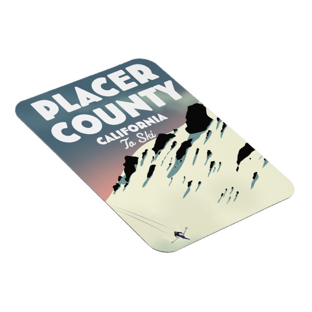 Magnet Flexible poseur de ski du comté de Placer Californie (Côté Droit)