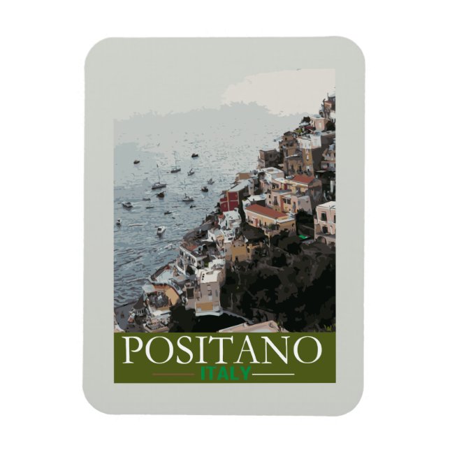 Magnet Flexible Positano tourist Poster (Vertical)