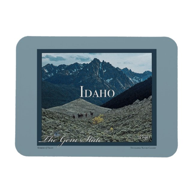 Magnet Flexible Poster Art Idaho (Horizontal)