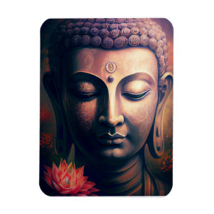 Magnet Flexible Poster d'art du Bouddha Gautam