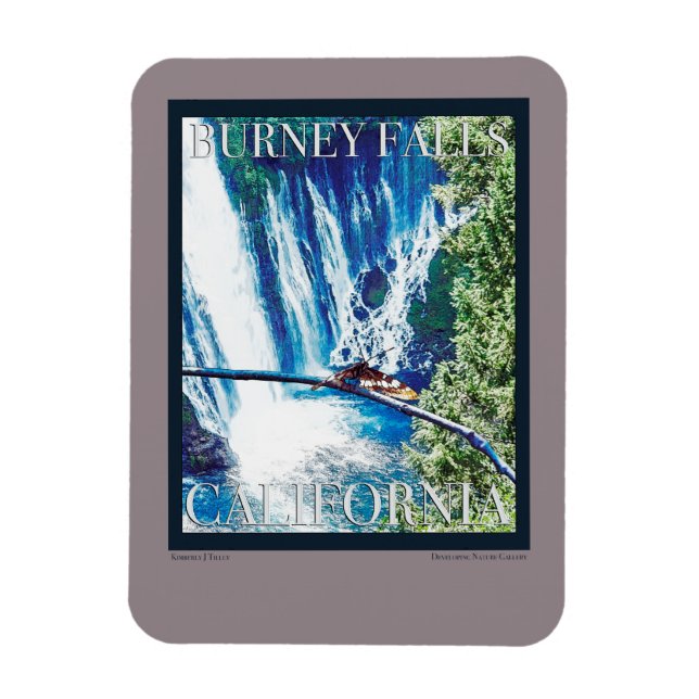 Magnet Flexible Poster de Burney Falls, CA (Vertical)
