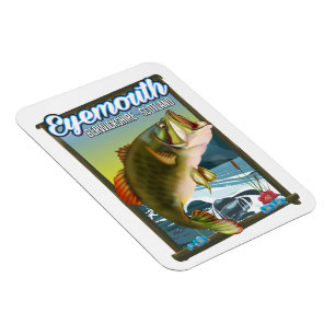 Magnet Flexible Poster de pêche Eyemouth Berwickshire Scotland.