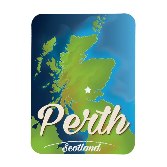 Magnet Flexible Poster de Perth Scotland Travel (Vertical)