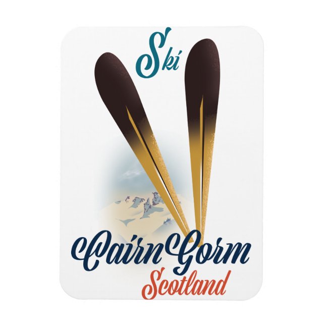 Magnet Flexible poster de Ski CairnGorm Scotland (Vertical)