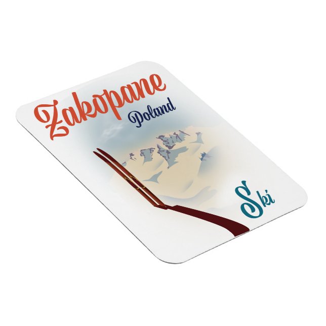 Magnet Flexible poster de ski Zakopane Pologne (Côté Droit)