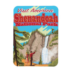 Magnet Flexible Poster de voyage du parc national de Shenandoa