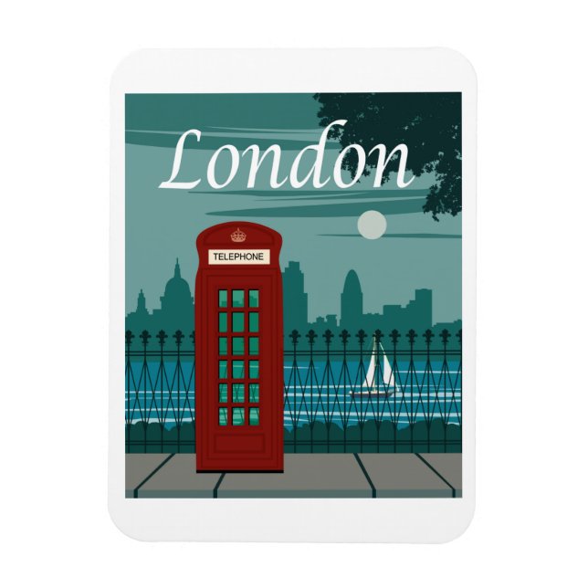 Magnet Flexible Poster de voyage Londres, Angleterre (Vertical)