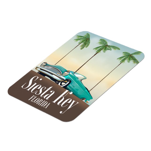 Magnet Flexible Poster de voyage Siesta Key Florida (Côté Gauche)