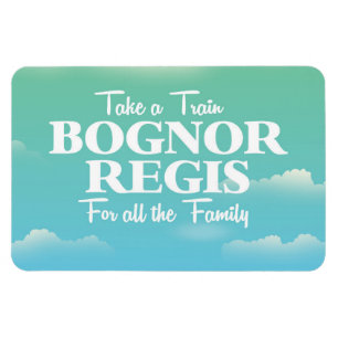 Magnet Flexible Poster de voyage vintage Bognor Regis