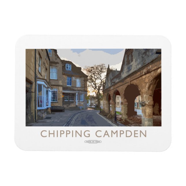 Magnet Flexible Poster du chemin de fer Chipping Campden (Horizontal)
