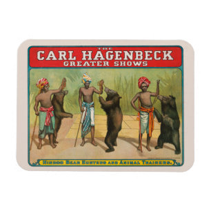 Magnet Flexible Poster du cirque vintage Carl Hagenbeck