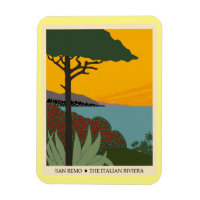 Poster du Vintage voyage de San Remo