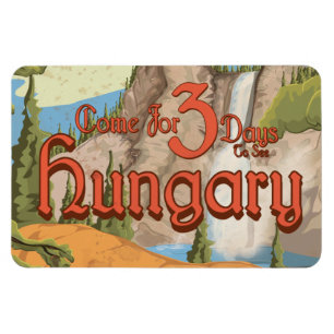 Magnet Flexible Poster du Vintage voyage hongrois