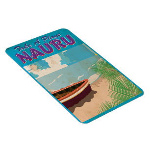 Magnet Flexible Poster du Vintage voyage Nauru