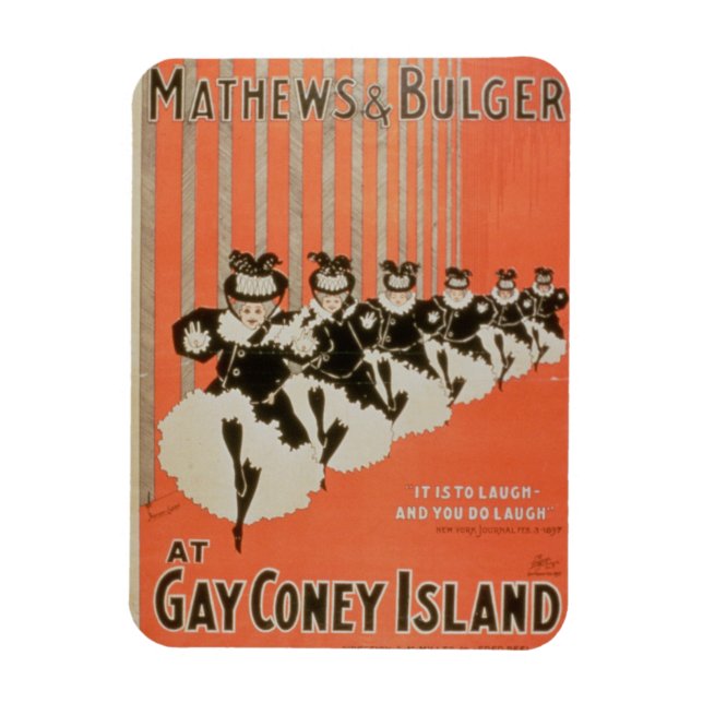 Magnet Flexible Poster pour 'Mathews & Bulger' à Gay Coney Island (Vertical)
