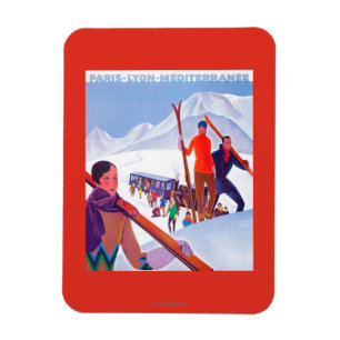 Magnet Flexible Poster promotionnel du chemin de fer PLM