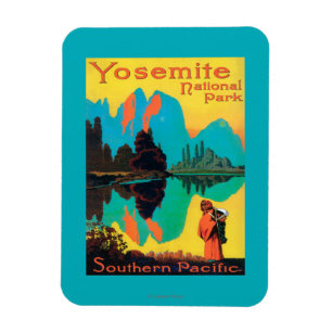 Magnet Flexible Poster touristique - Yosemite Nat'l Park, CA