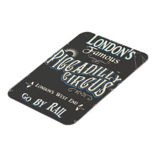 Magnet Flexible Poster vintage de Piccadilly Circus