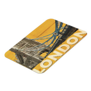 Magnet Flexible Poster vintage Londres