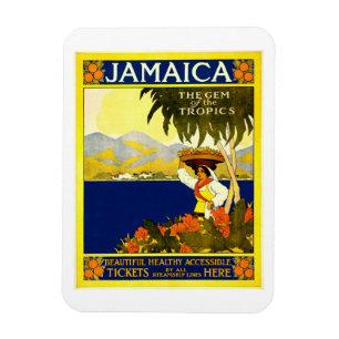 Magnet Flexible Poster Vintage voyage jamaïcain